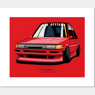 Toyota Corolla AE86 Levin Posters and Art